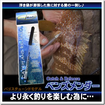 根魚の エアー抜き と リリース について バンダナ雑記 釣具買取 釣具通販 中古釣具通販のパゴスリサイクル釣具 Pagos