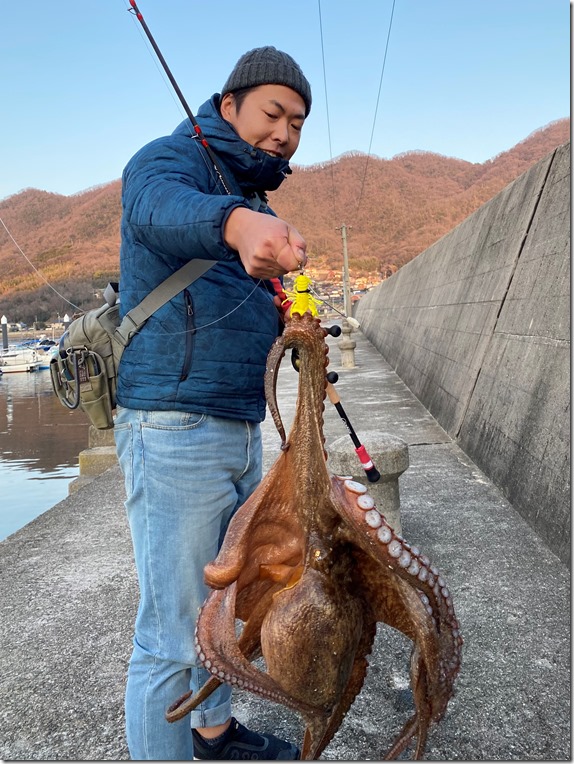 冬のタコ釣り プロトのタコロッドで大蛸降臨 エース池内釣行記 釣具買取 釣具通販 中古釣具通販のパゴスリサイクル釣具 Pagos